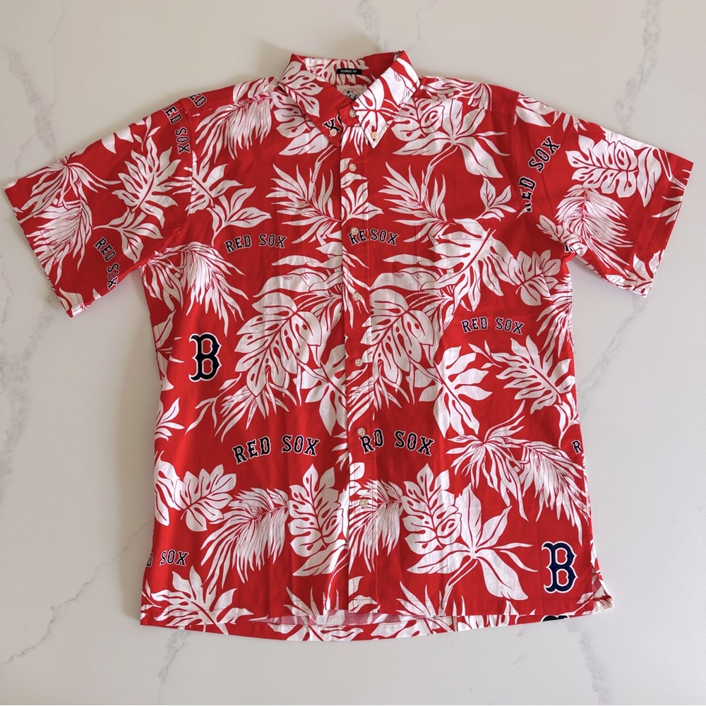 Reyn Spooner Boston Red Sox Aloha Hawaiian Shirt x MLB Size Large